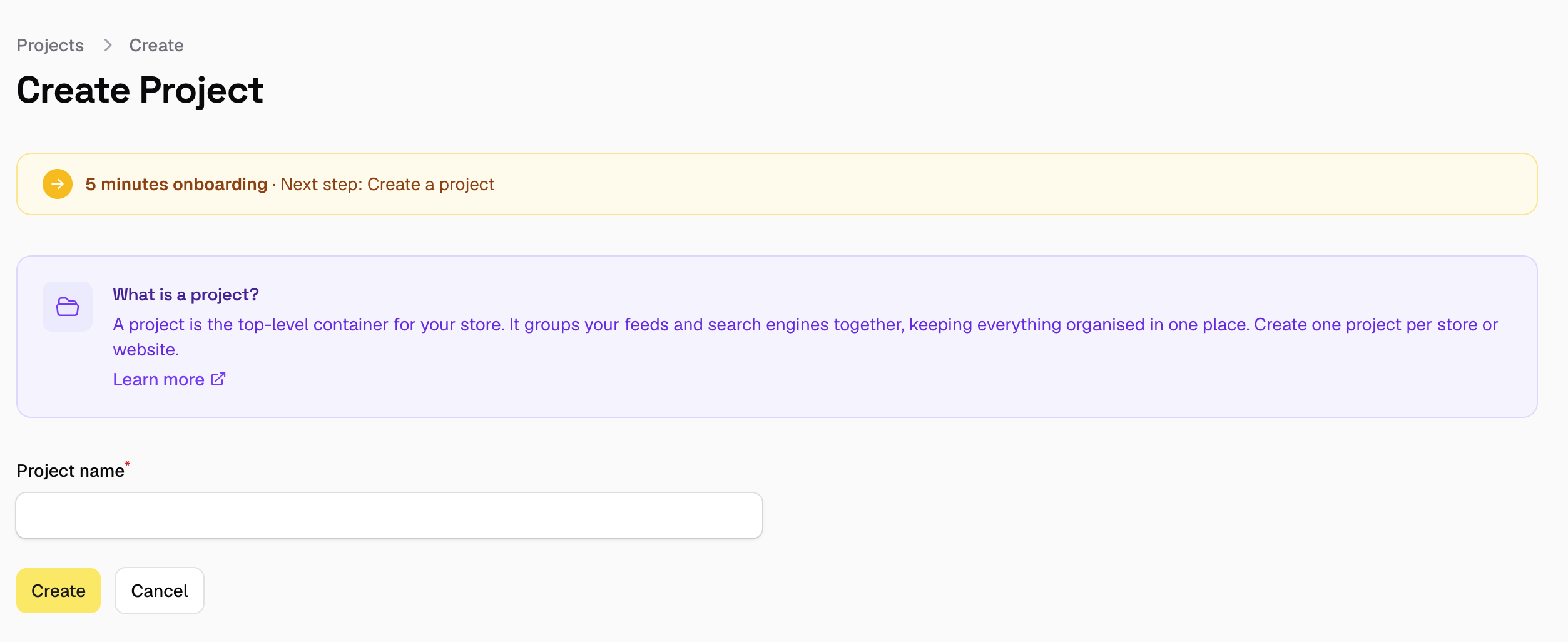 Onboarding step detail